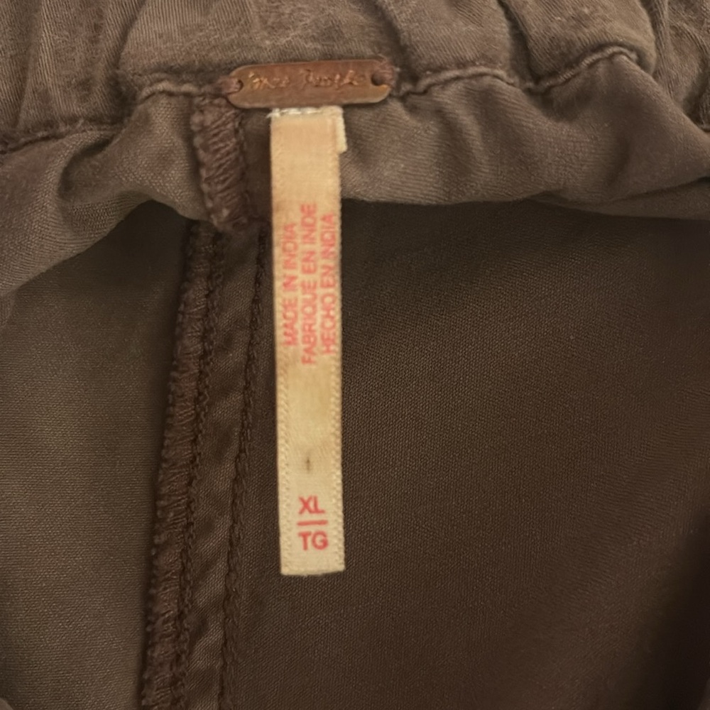 Free People Willow Poplin Maxi Skirt Brown XL - Picture 7 of 8